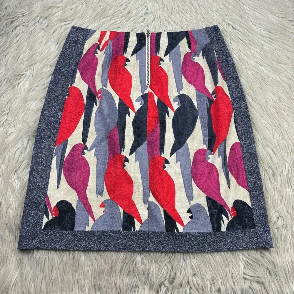 Nic + Zoe Women's 6 Parrot Bird Print Pencil‎ Skirt